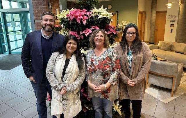 Alisa Lee with Parks Board President Andrea Smith and fellow board members Rosie Ayala and Matt Mauer at the swearing-in ceremony.